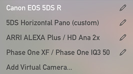 Virtual Cameras